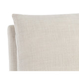 White Linen Wheeled Dining Chair by Splendido Glenrose, alternate view 5
