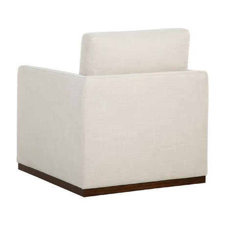 Track-Armed Swivel Lounge Chair by Splendido Portman Accent Chair, alternate view 4
