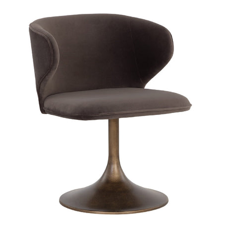 Pedestal Swivel Dining Chair by Splendido Simone, alternate view 11