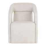 Fabric Upholstered Wheel Dining Armchair by Splendido Kendrick Dining Chair, alternate view 3