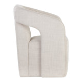 Fabric Upholstered Wheel Dining Armchair by Splendido Kendrick Dining Chair, alternate view 4