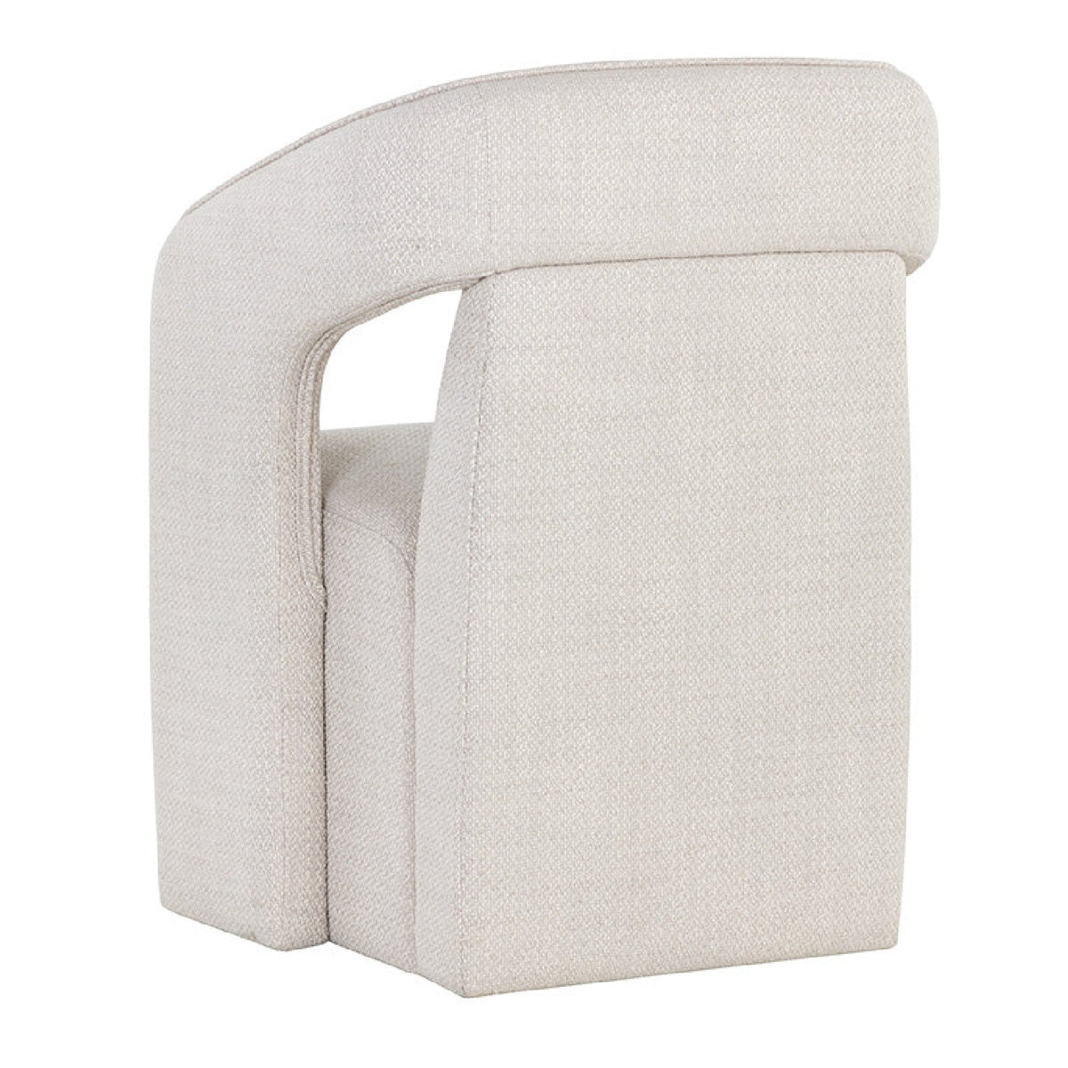 Fabric Upholstered Wheel Dining Armchair by Splendido Kendrick Dining Chair, alternate view 5