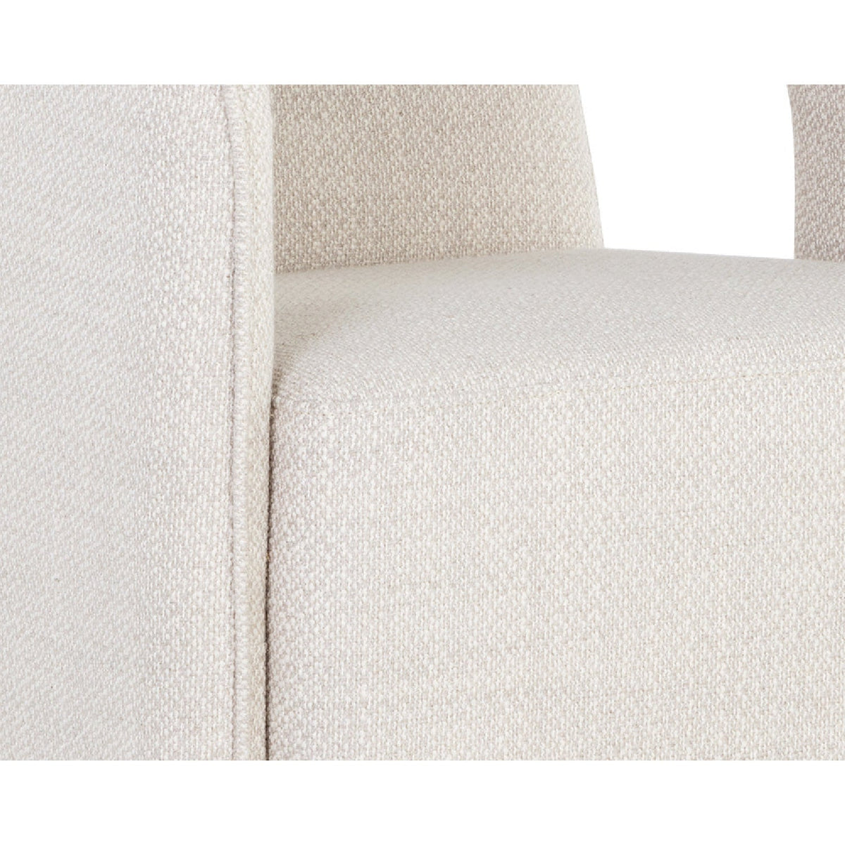 Fabric Upholstered Wheel Dining Armchair by Splendido Kendrick Dining Chair, alternate view 6