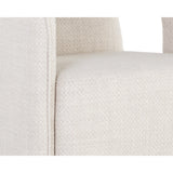 Fabric Upholstered Wheel Dining Armchair by Splendido Kendrick Dining Chair, alternate view 6