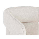 Fabric Upholstered Wheel Dining Armchair by Splendido Kendrick Dining Chair, alternate view 7
