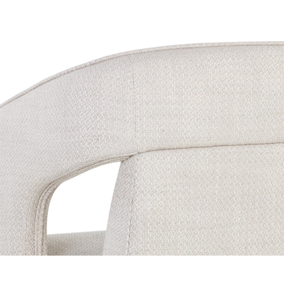 Fabric Upholstered Wheel Dining Armchair by Splendido Kendrick Dining Chair, alternate view 8