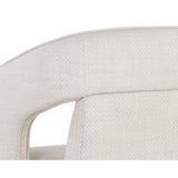 Fabric Upholstered Wheel Dining Armchair by Splendido Kendrick Dining Chair, alternate view 8