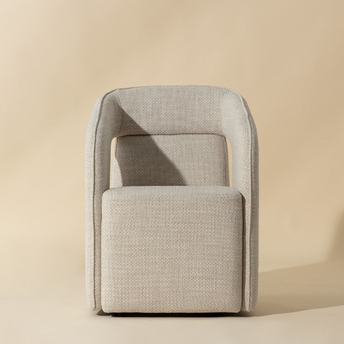 Fabric Upholstered Wheel Dining Armchair by Splendido Kendrick Dining Chair, alternate view 9
