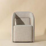 Fabric Upholstered Wheel Dining Armchair by Splendido Kendrick Dining Chair, alternate view 9
