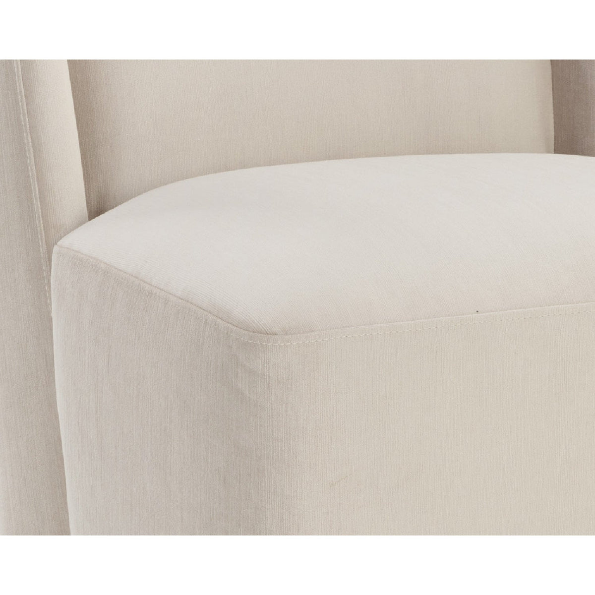 Upholstered Wheel Dining Chair by Splendido Amita, alternate view 6