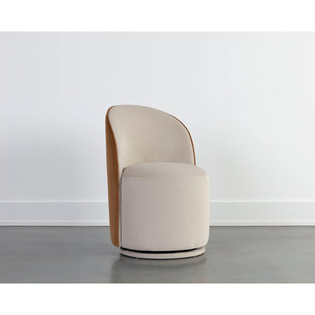 Fabric Swivel Dining Chair by Splendido Cavoli, alternate view 9