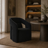 Fabric Upholstered Wheel Dining Armchair by Splendido Kendrick Dining Chair, alternate view 13