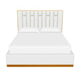 Channeled Cream King Bed by Splendido Nemu