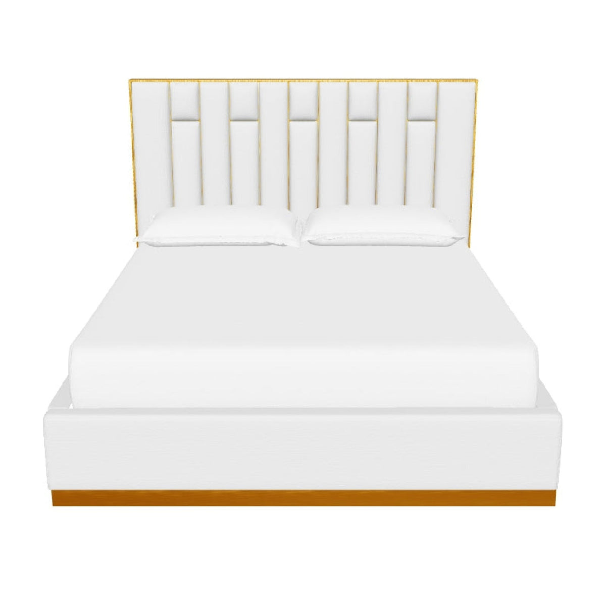 Channeled Cream King Bed by Splendido Nemu