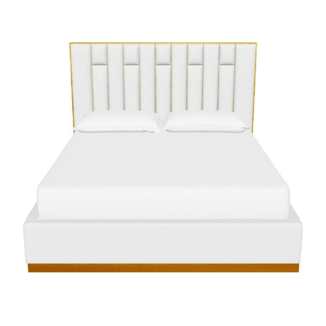 Channeled Cream King Bed by Splendido Nemu