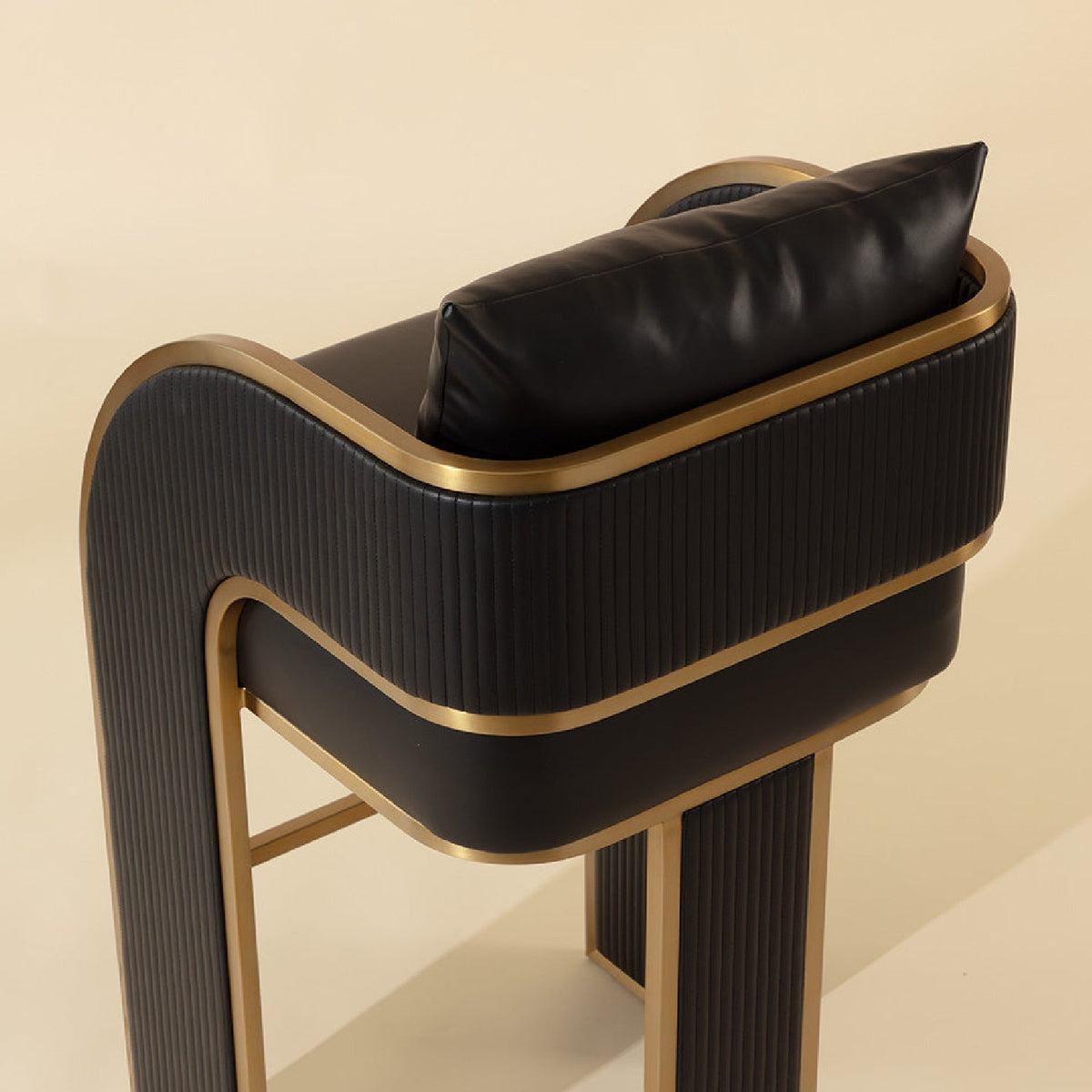 3-Legged Leather Bar Stool by Splendido Baz Barstool, alternate view 13