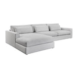 White Left Sofa Chaise by Splendido Merrick, alternate view 3