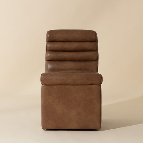Leather Look Wheeled Dining Chair by Splendido Norm, alternate view 12