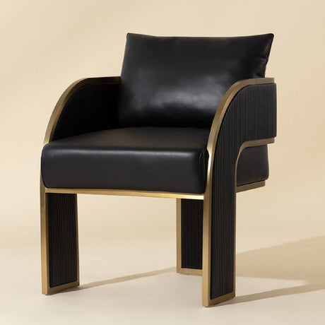 3-Legged Leather Dining Chair by Splendido Baz, alternate view 15