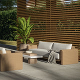 Twisted Wicker Outdoor Sofa by Splendido Tibi, alternate view 2