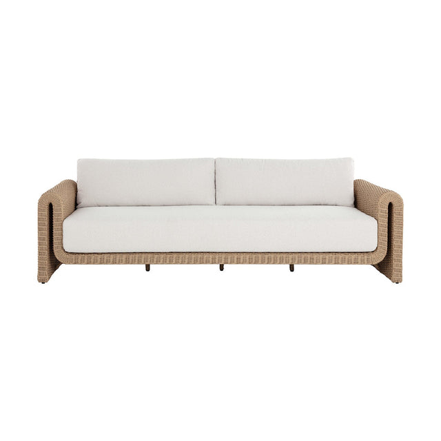 Twisted Wicker Outdoor Sofa by Splendido Tibi