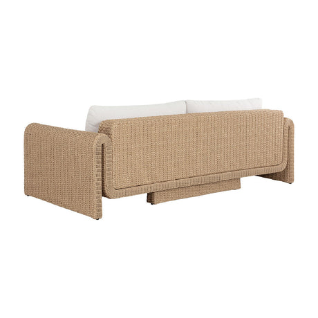 Twisted Wicker Outdoor Sofa by Splendido Tibi, alternate view 4