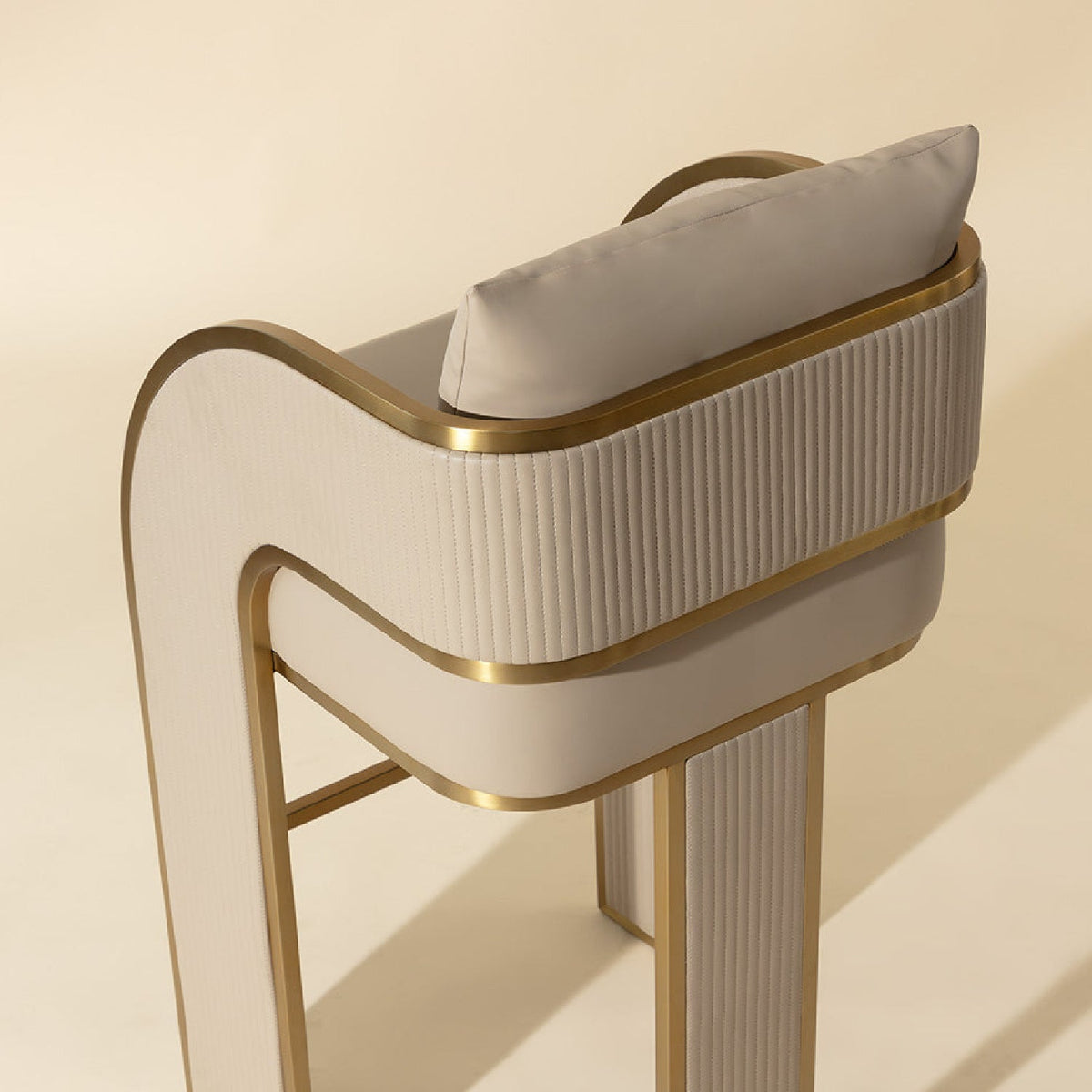 3-Legged Leather Bar Stool by Splendido Baz Barstool, alternate view 7