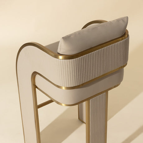 3-Legged Leather Bar Stool by Splendido Baz Barstool, alternate view 7