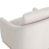 White Linen Swivel Lounge Chair by Splendido Corbin Accent Chair, alternate view 6