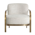 Gold Framed Fabric Lounge Chair by Splendido Daphne Accent Chair