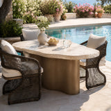 Organic-Shaped Indoor/Outdoor Dining Table by Splendido Idris, alternate view 7