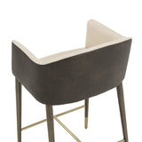 Cream Leather Counter Stool by Splendido Kylin, alternate view 5