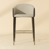 Cream Leather Bar Stool by Splendido Kylin Barstool, alternate view 6