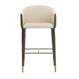 Cream Leather Bar Stool by Splendido Kylin Barstool