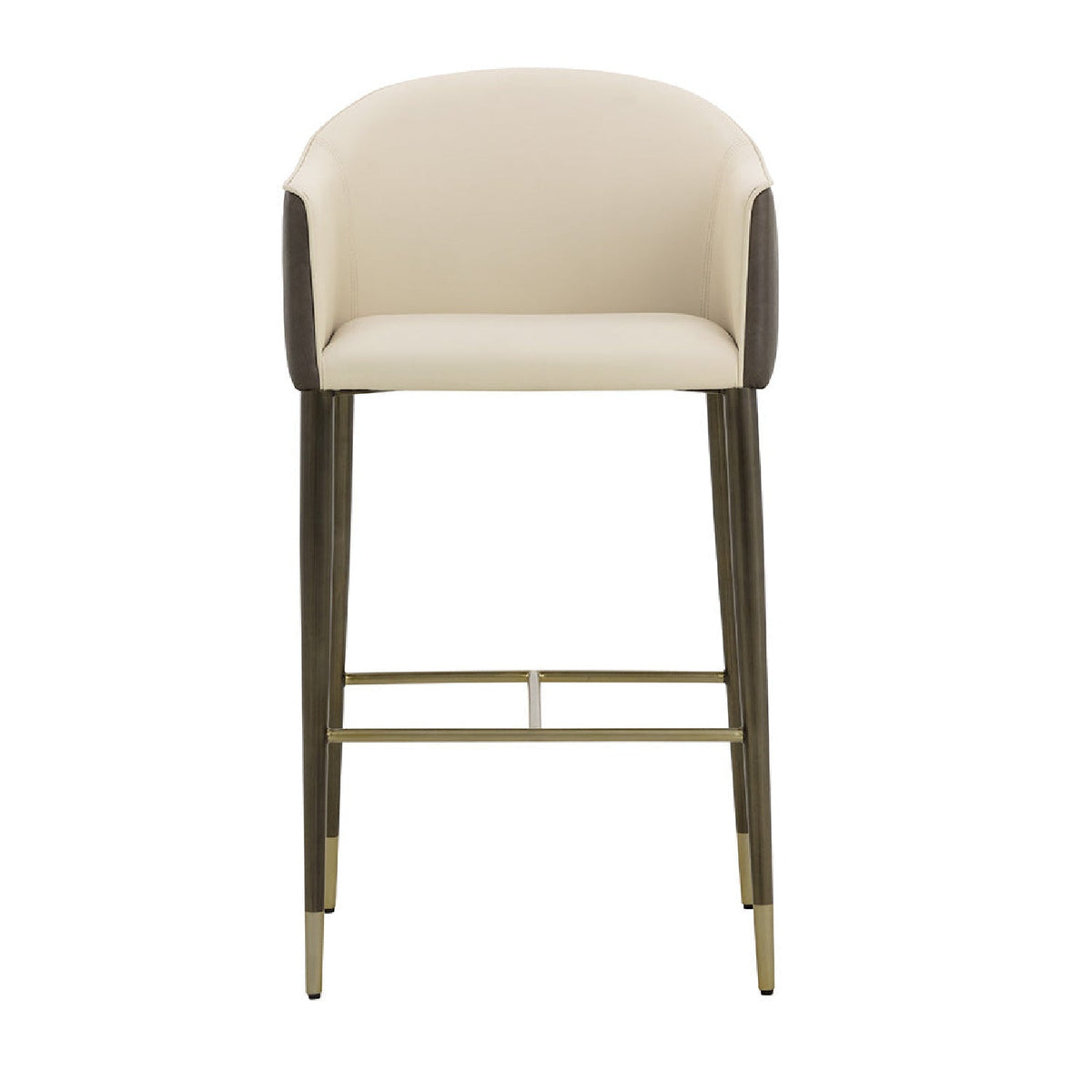 Cream Leather Bar Stool by Splendido Kylin Barstool