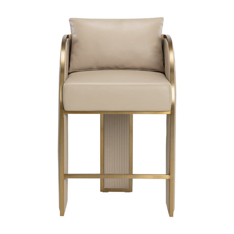 3-Legged Leather Counter Stool by Splendido Baz, alternate view 4