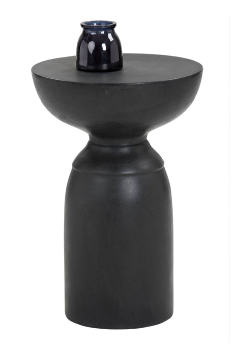 Black Concrete Indoor/Outdoor End Table by Splendido Goya Side Table, alternate view 3