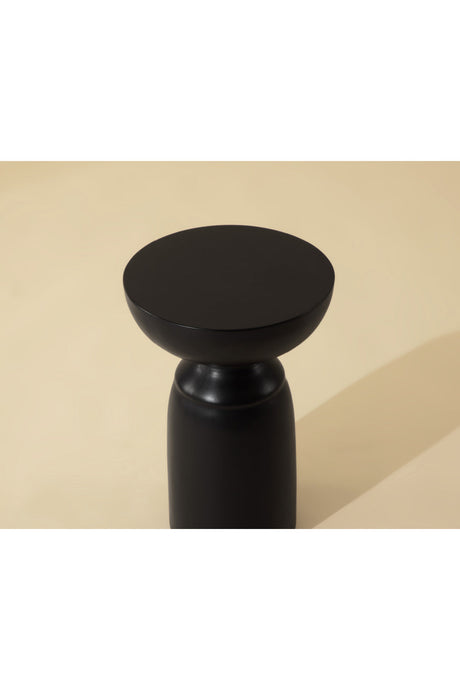 Black Concrete Indoor/Outdoor End Table by Splendido Goya Side Table, alternate view 8