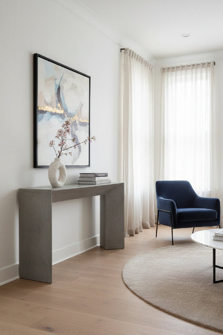 Gray Concrete Indoor/Outdoor Console Table by Splendido Noman, alternate view 2