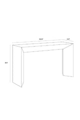Gray Concrete Indoor/Outdoor Console Table by Splendido Noman, alternate view 6