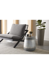 Silver Indoor/Outdoor End Table by Splendido Aries Side Table, alternate view 5