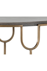 Oval Gray Concrete Side Table by Splendido Arya, alternate view 5