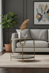 Oval Gray Concrete Side Table by Splendido Arya, alternate view 6