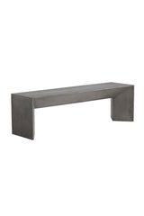 Concrete Outdoor Bench by Splendido Nomad Outdoor Lounge Chair, alternate view 3