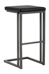 Leather Look Cantilevered Bar Stool by Splendido Boone Barstool, alternate view 9