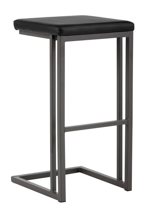 Leather Look Cantilevered Bar Stool by Splendido Boone Barstool, alternate view 9