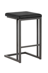 Black Leather Look Counter Stools (2) by Splendido Boone, alternate view 12