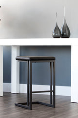 Black Leather Look Counter Stools (2) by Splendido Boone, alternate view 10