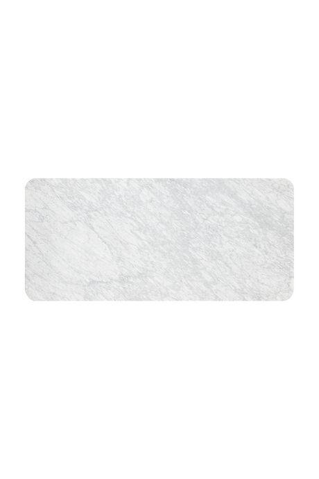 White Marble Rectangular Dining Table by Splendido Ambrosia, alternate view 5