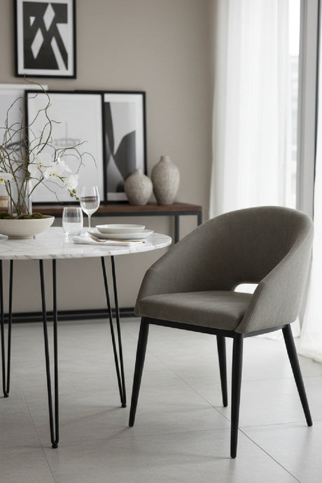 Cutout-Back Dining Amchair by Splendido Thatcher Dining Chair, alternate view 2